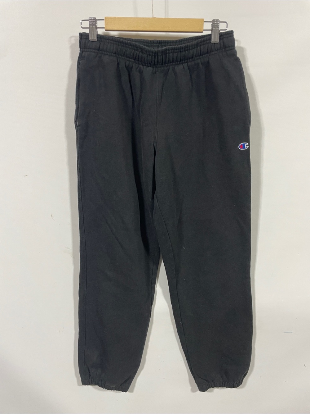 Champion Black Men's Jogger Sweatpants with Small Logo